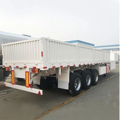 Stahlmaterial 40 Tonnen Zaun Art Fracht Flat Lkw Lastwagen Tailer Seitenwand Halbanhänger