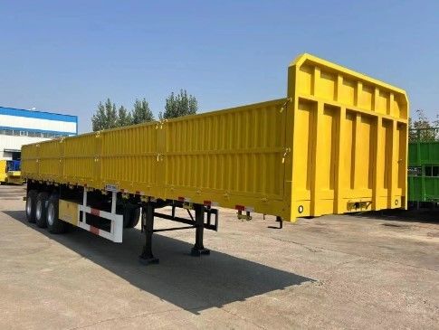 Stahlmaterial 40 Tonnen Zaun Art Fracht Flat Lkw Lastwagen Tailer Seitenwand Halbanhänger