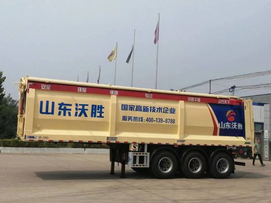 25 Kubikmeter 3 Achsen Förderband Tipper Anhänger Traktor für Kohle Schlamm