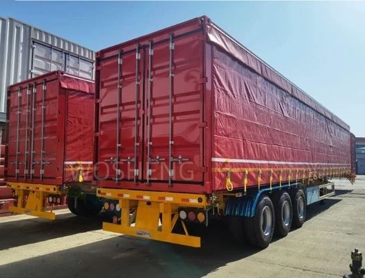 Wosheng 3 Sattel-Side-Trailer mit doppelter Linienbremsanlage