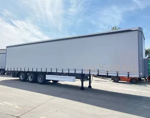 OTTC 3 Achsen 40ft 45ft Weißes Vorhang Seitenschleifwagen Halbanhänger für den russischen Markt