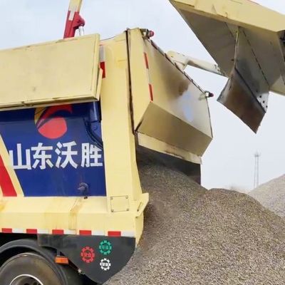 60 Tonnen Dump Semi-Trailer Lastwagen für den Güterverkehr Stahlmaterial Crawler Live-Boden