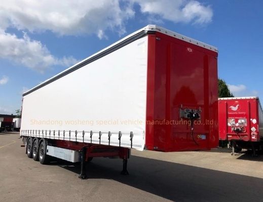 Semi-Trailer Wosheng 2024 3 Axle Express und Logistik Vorhangseite Semi-Trailer Lkw