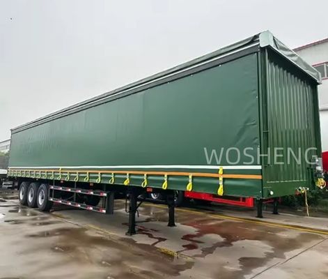 BPW/FUWA Achse 3 Achsen 40ft 45ft PVC Vorhang-Side-Semi-Trailer mit Seitenvorhang
