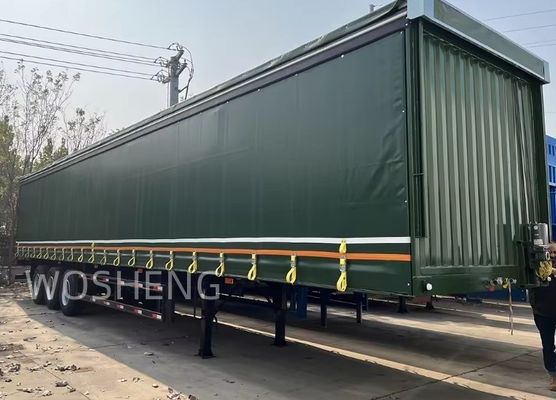 BPW/FUWA Achse 3 Achsen 40ft 45ft PVC Vorhang-Side-Semi-Trailer mit Seitenvorhang