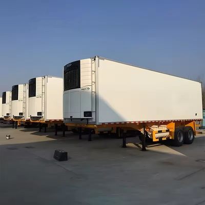 Q345B T700 Material Schwerlast 45ft Kühlwagen-Semi-Anhänger mit Reefer-Antriebseinheit