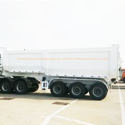 11000x2500x3700mm Anpassungsfähige Wosheng Semi-Anhänger Tipper Semi-Truck Tipping Anhänger