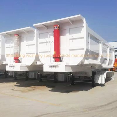 20-100 Tonnen Hydraulischer Hinterdump Semi-Anhänger Tipper für Sandstein Getreide Transport