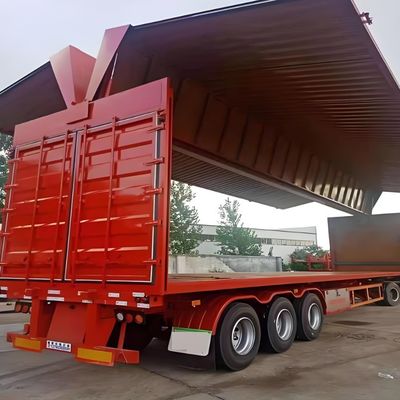 Reifen 12R22.5 12 Einheiten Stahllogistik Semi-Anhänger mit Flügelspannweite
