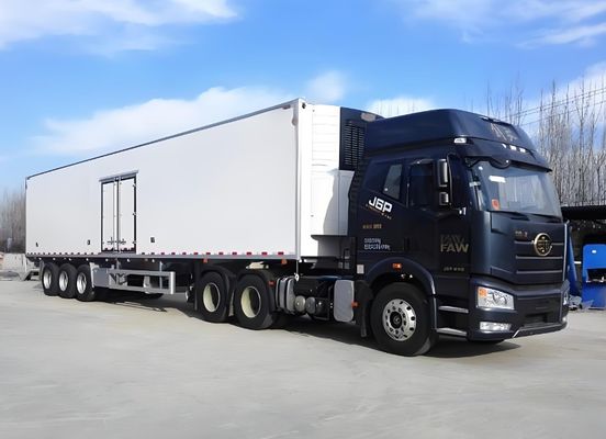 Leistungsstahl 40ft 45ft 53ft Gefrierschrank Halbanhänger Kühlschrank Lkw Halbanhänger