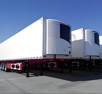 Leistungsstahl 40ft 45ft 53ft Gefrierschrank Halbanhänger Kühlschrank Lkw Halbanhänger