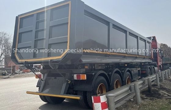 30-100 Tonnen U-Typ Hydraulischer Hinterdump Semi-Anhänger Tipper Tipping Semi-Lkw Anhänger