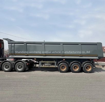 30-100 Tonnen U-Typ Hydraulischer Hinterdump Semi-Anhänger Tipper Tipping Semi-Lkw Anhänger
