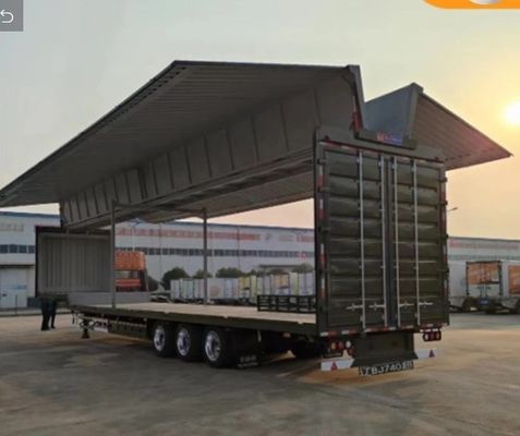 3-Achsen-Schienenanhänger mit 13600x2600x4000mm anpassbarem Flügelspann mit Öffnungsflügel
