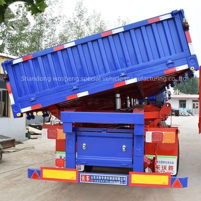 Seitendeckung Semi-Truck Anhänger Wosheng 3 Achsen Seitendeckung für Seitendeckung Seitendeckung