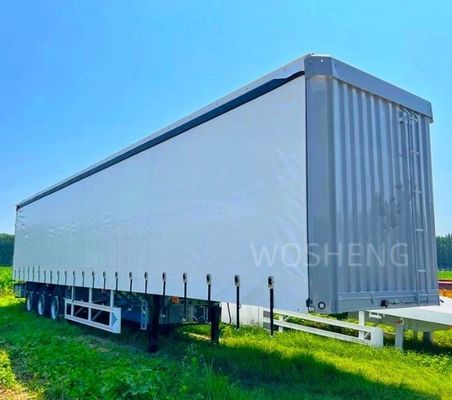 Anpassbarer 53 Ft Tarpaulin Seitenvorhang Behälter Semi-Anhänger für Getränke und Gemüse