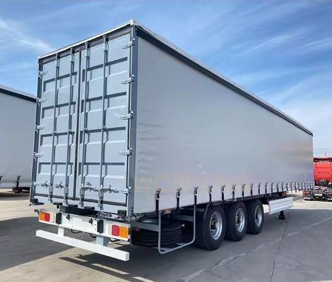 Anpassbarer 53 Ft Tarpaulin Seitenvorhang Behälter Semi-Anhänger für Getränke und Gemüse