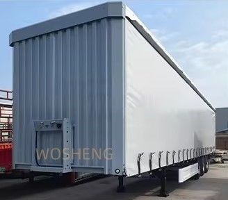 Anpassbarer 53 Ft Tarpaulin Seitenvorhang Behälter Semi-Anhänger für Getränke und Gemüse