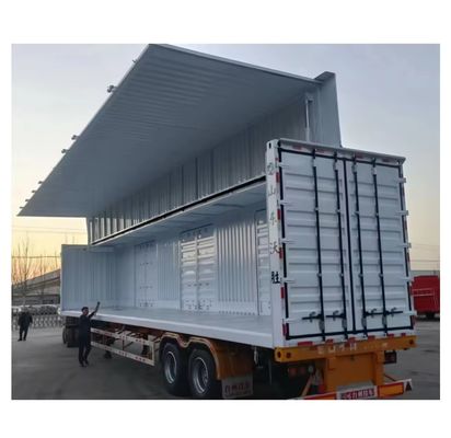 12R22.5 12 Einheiten Reifen offenes Van Wand Doppelflügel Halbanhänger für den Gütertransport