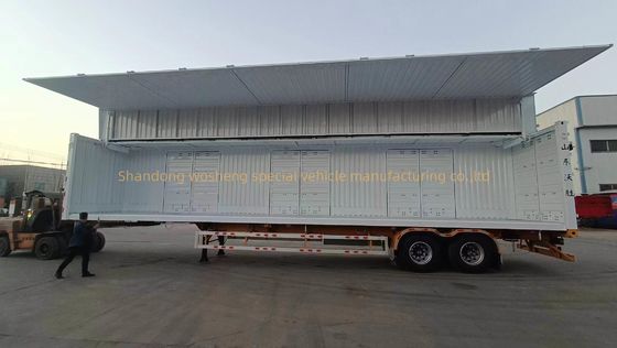 12R22.5 12 Einheiten Reifen offenes Van Wand Doppelflügel Halbanhänger für den Gütertransport