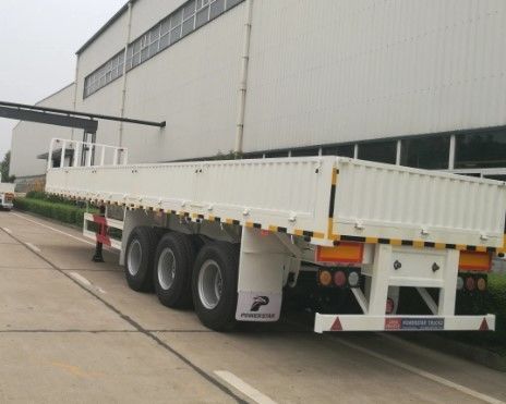 40ft Drop Seitenwand Massenzaun Pfahlbettbehälter Schwere Ladung Seitenwand Board LKW Halbanhänger