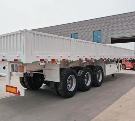 40ft Drop Seitenwand Massenzaun Pfahlbettbehälter Schwere Ladung Seitenwand Board LKW Halbanhänger