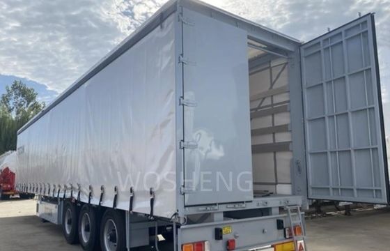 Anpassbar 3 Achsen 40ft 45ft Vorhang Seite Tarpaulin Semi-Anhänger für von Wosheng