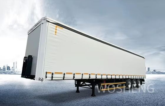 Anpassbar 3 Achsen 40ft 45ft Vorhang Seite Tarpaulin Semi-Anhänger für von Wosheng