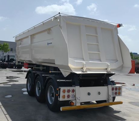 40-80T Hydraulischer Kipper Hinterdump Semi-Anhänger für Sandstein Getreide Transport