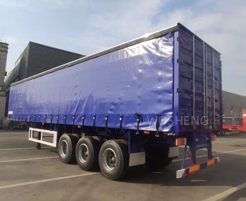 40 45 53 Ft Lieferwagenbox Schiebe-PVC-Plattenseite Vorhang Halbanhänger 40 Tonnen Nutzlast