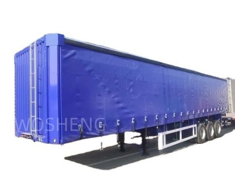 40 45 53 Ft Lieferwagenbox Schiebe-PVC-Plattenseite Vorhang Halbanhänger 40 Tonnen Nutzlast
