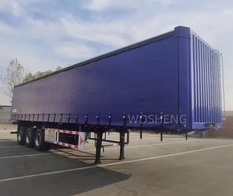 40 45 53 Ft Lieferwagenbox Schiebe-PVC-Plattenseite Vorhang Halbanhänger 40 Tonnen Nutzlast