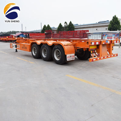 Maximale Nutzlast 100 t 3 Achsen Flachbettcontainer Flach Halbanhänger für Schwerlastwagen