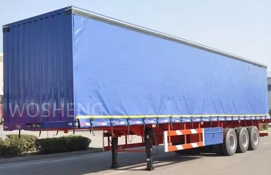 WS 2/3/4 Achsen Leinwand Vorhang Seitenanhänger für Getränke und Gemüse