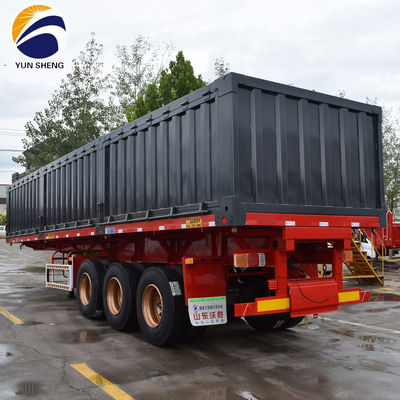 Seitenkippender Semi-Anhänger Direkter hydraulischer Schwerlast-U-Form-Endkippender Dump Truck
