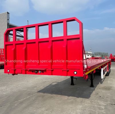 3 oder 4 Achsen Schiffsfracht und 20ft 40ft Container Flatbed Trailer mit 50tons Max Nutzlast