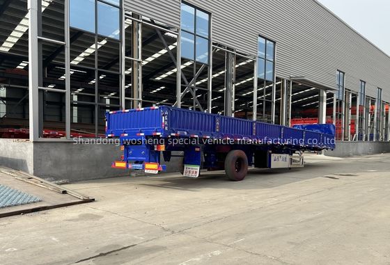 Seitenwand-LKW-Transport 3-Achse 13m Stahl-Halbanhänger mit mechanischer Aufhängung