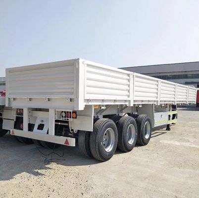 Seitenwand-LKW-Transport 3-Achse 13m Stahl-Halbanhänger mit mechanischer Aufhängung