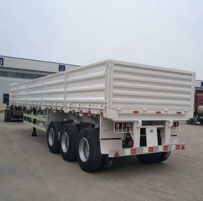 Seitenwand-LKW-Transport 3-Achse 13m Stahl-Halbanhänger mit mechanischer Aufhängung