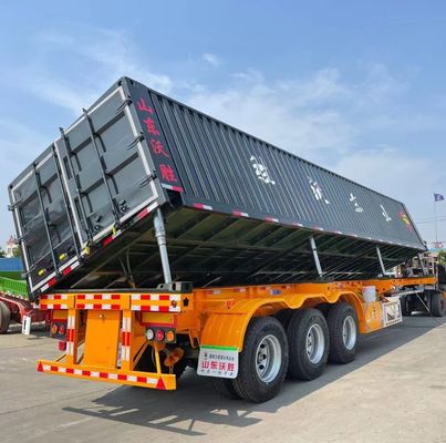 90mm*13/16mm*10Layer Leaf Spring Stahlseiten-Dump Tipper Halbanhänger für Landwirtschaft