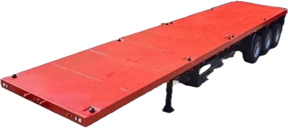 Beruflicher 3-Achsen-Flachbettanhänger für den Transport von Stahlmaterial für Containerfracht