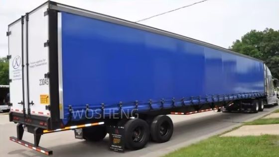 Kundenanforderung 40ft Vorhangseitenbehälter Semi-Anhänger mit ODM Stahl 3-Achse