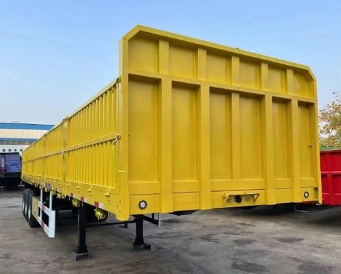 3 Achsen Schüttgut- und Containertransport Stahlseitenwände Sattelzug für Sattelwagen