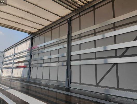 Stahlschließkasten-Körper-Gardinen-Seitenwagen-Lkw-Semi-Cargo-Anhänger für den russischen Markt