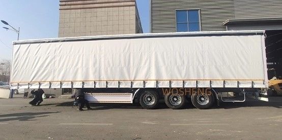 Stahlschließkasten-Körper-Gardinen-Seitenwagen-Lkw-Semi-Cargo-Anhänger für den russischen Markt
