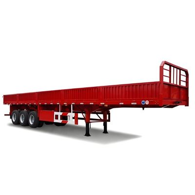 Mechanische Aufhängung Halbanhänger Seitenwand-Lkw-Anhänger mit 12.00R22.5 Reifen