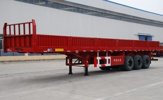 Mechanische Aufhängung Halbanhänger Seitenwand-Lkw-Anhänger mit 12.00R22.5 Reifen