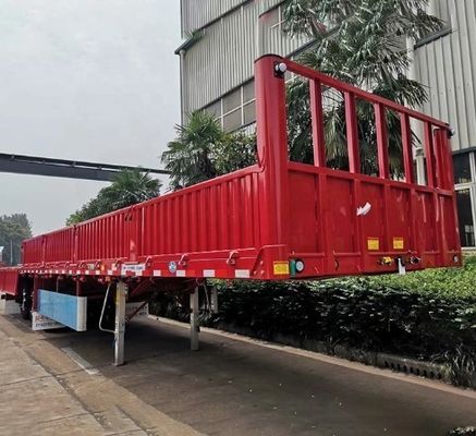 Mechanische Aufhängung Halbanhänger Seitenwand-Lkw-Anhänger mit 12.00R22.5 Reifen