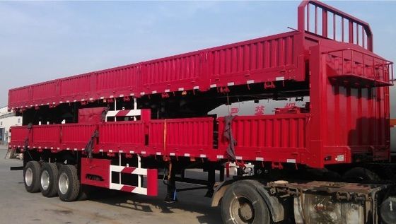 Mechanische Aufhängung Halbanhänger Seitenwand-Lkw-Anhänger mit 12.00R22.5 Reifen