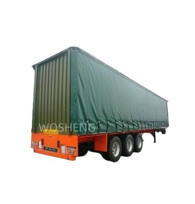 Bestseller Nachfrage des Kunden Semi-Trailer mit 3 Achsen 40ft 45ft Grüner Seitenzaun